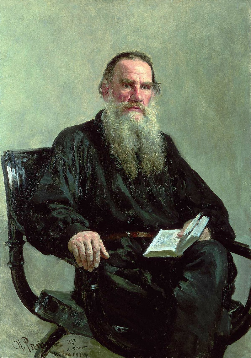 Leo Tolstoi, gemalt von Ilja Jefimowitsch Repin (1887)