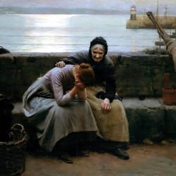"Never Morning Wore to Evening but Some Heart Did Break" von Walter Langley (1852–1922)