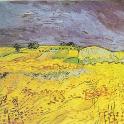 "Weizenfeld mit Gewitterhimmel" von Vincent van Gogh (1853–1890)