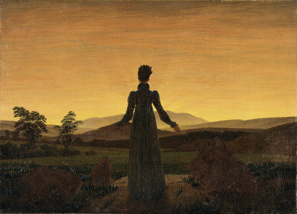 "Frau vor untergehender Sonne" (Caspar David Friedrich, 1774–1840)