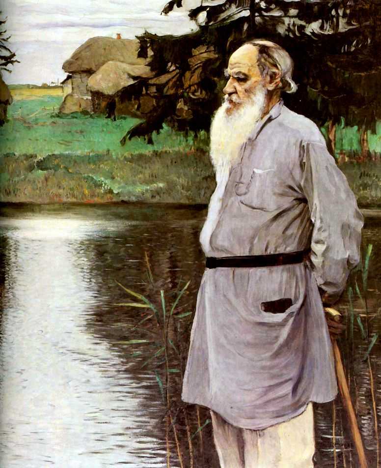 Tolstoi 1907, gemalt von Michail Wassiljewitsch Nesterow (1862–1942)