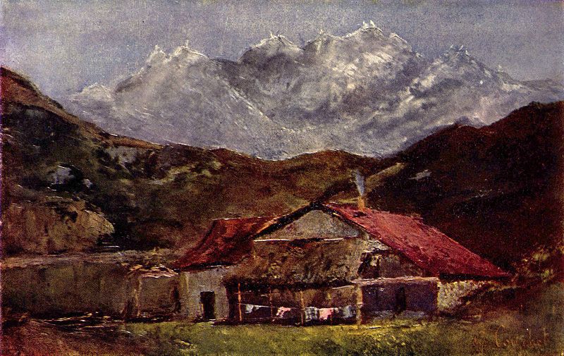 "Die Berghütte" von Gustave Courbet (1819–1877)