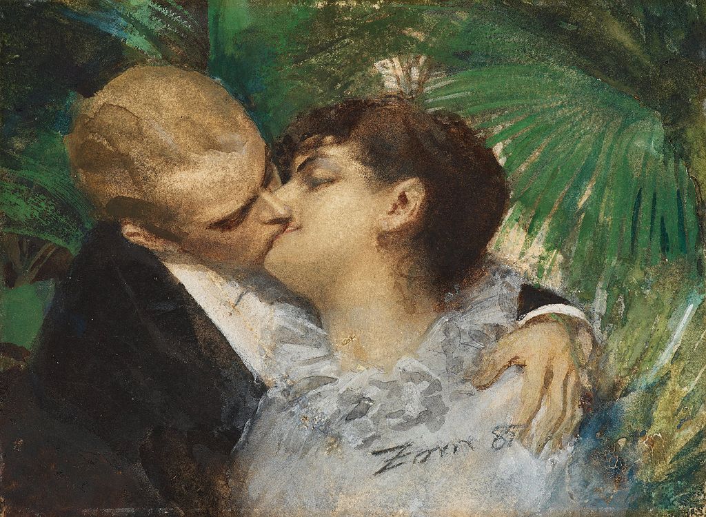 "The Embrace" von Anders Zorn (1860-1920)