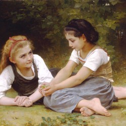 „The Nut Gatherers“ (1882) von William-Adolphe Bouguereau (1825-1905)